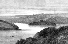 The River Fal - Tregothnan in the distance, [Cornwall], 1880. Creator: Unknown