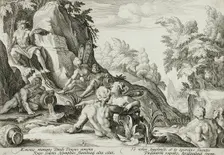The River God Peneus Surrounded by Other Divinities, published 1589. Creator: Hendrik Goltzius