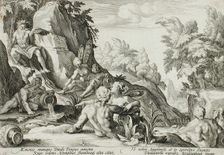 The River God Peneus Surrounded by Other Divinities, published 1589. Creator: Hendrik Goltzius
