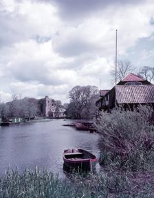The River Great Ouse at Hemingford Grey, Huntingdonshire, c1955. Creator: Arthur Charles Kirby Ware