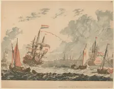 The River IJ at Amsterdam, 1680s/1690s. Creator: Workshop of Johann Teyler