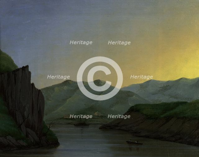 The River Irtysh Between the Fortress of Bukhtarminsk and the Town of Ust'-Kamenogorsk, 1880-1897. Creator: Pavel Mikhailovich Kosharov.