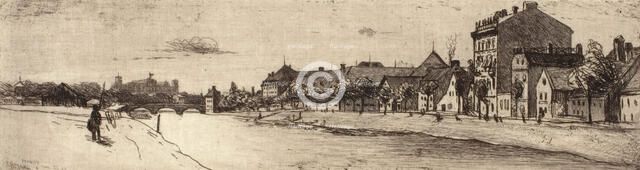 The River Isar, c1900-1917. Creator: Lewis Henry Meakin.