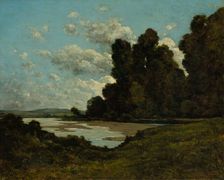 The River Loire at Nevers, 1901. Creator: Henri Joseph Harpignies (French, 1819-1916)