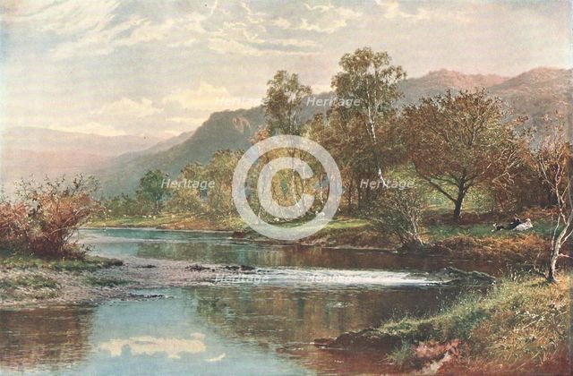 'The River Running into Derwent Water', c1902. Creator: Unknown.