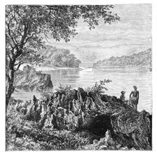 The river Salwen, above Moulmein, Myanmar, 1895