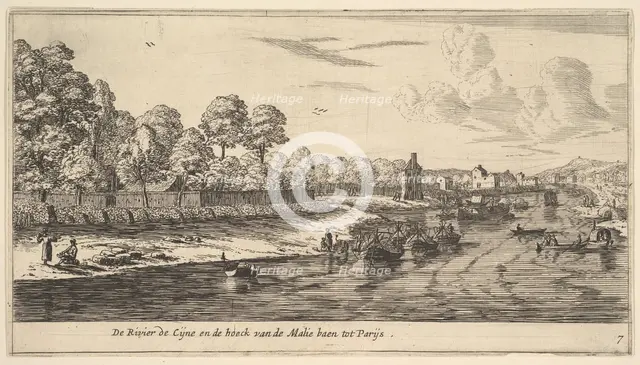 The River Seine at the Bend of the Mall, 17th century. Creator: Reinier Zeeman.