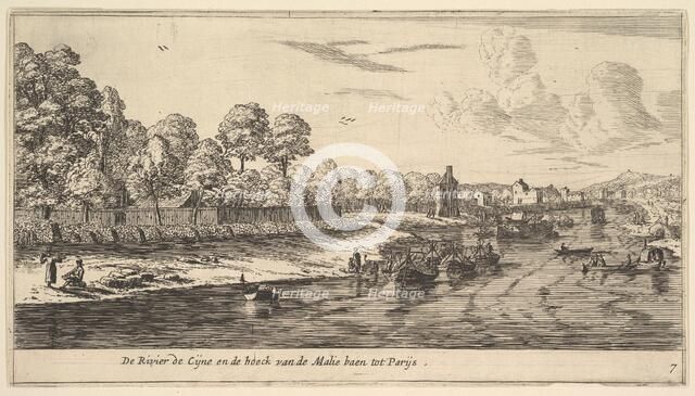 The River Seine at the Bend of the Mall, 17th century. Creator: Reinier Zeeman.