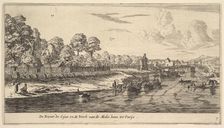 The River Seine at the Bend of the Mall, 17th century. Creator: Reinier Zeeman