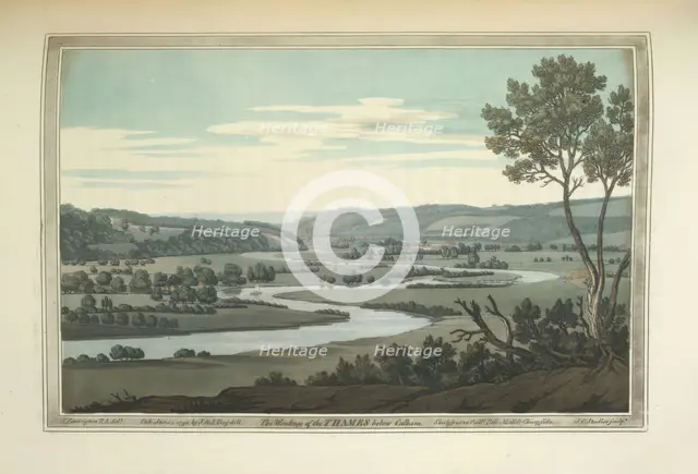 The River Thames, 1794, 1796. Creators: Joseph Farington, Joseph Constantine Stadler.