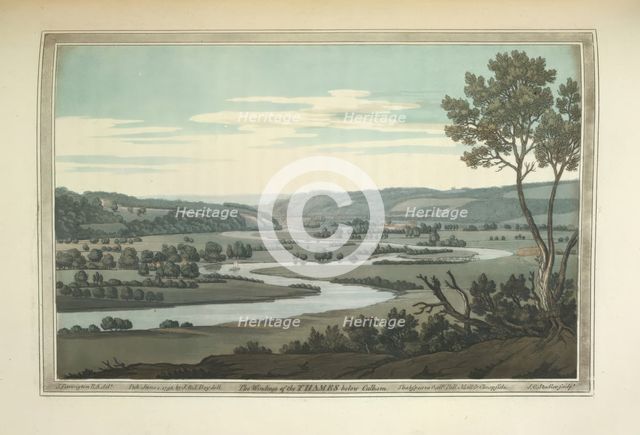 The River Thames, 1794, 1796. Creators: Joseph Farington, Joseph Constantine Stadler.