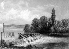 The River Thames at Teddington, London, 19th century