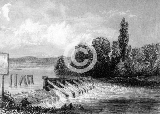 The River Thames at Teddington, London, 19th century. Artist: Unknown