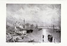 The River Thames at Greenwich, London, 1878. Creator: Birket Foster