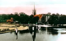 The River Thames at Marlow, Buckinghamshire, 1926.Artist: Cavenders Ltd