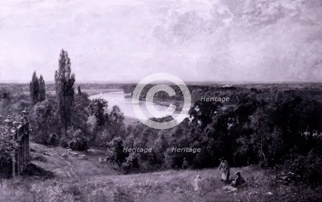 The River Thames from Richmond Hill, London, 1905. Artist: Sir Ernest Albert Waterlow