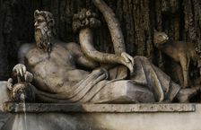 The River Tiber, Quattro Fontane, Rome, Italy, 2009. Creator: LTL