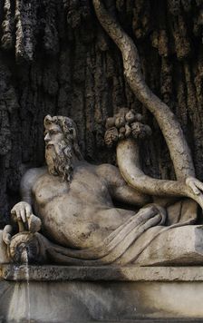 The River Tiber, Quattro Fontane, Rome, Italy, 2009. Creator: LTL