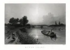 The River Trent, England, 1883.Artist: A Willmore