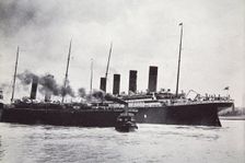 The RMS Titanic leaving Southampton, 10 April 1912. Creator: Unknown