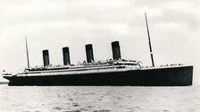 The RMS Titanic leaving Southampton, 10 April 1912. Creator: Unknown