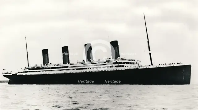 The RMS 'Titanic' leaving Southampton, 10 April 1912. Creator: Unknown.