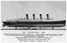The RMS Mauretania 20th century