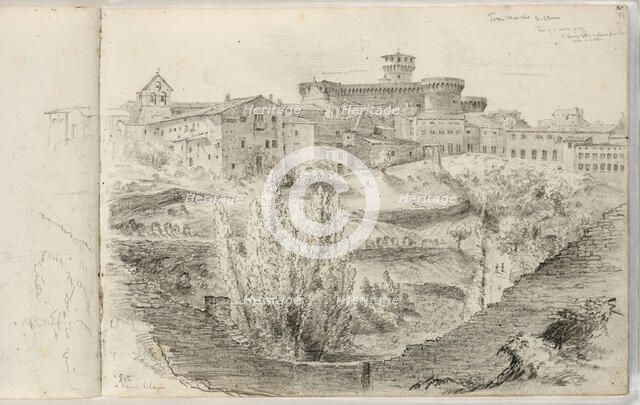 The Rocca Nuova, c1831. Creator: Thomas Cole.