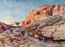 The Rock-Cut Tombs of the Valley of Jehoshaphat 1902. Creator: John Fulleylove