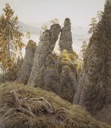 The Rock Gates in Neurathen, between 1826 and 1828. Creator: Friedrich, Caspar David (1774-1840)