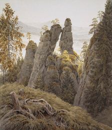 The Rock Gates in Neurathen, between 1826 and 1828. Creator: Friedrich, Caspar David (1774-1840)