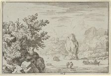 The Rock in the Middle of the River, 17th century. Creator: Allart van Everdingen