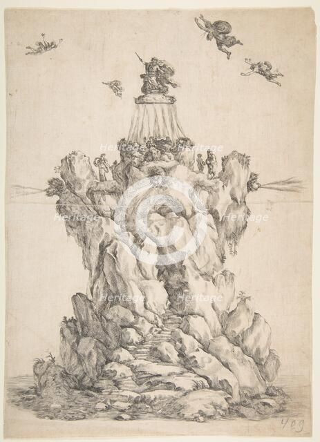 The Rock of Aeolus, 1652. Creator: Stefano della Bella.