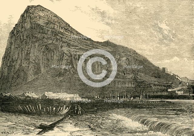'The Rock of Gibraltar', 1890. Creator: Unknown.