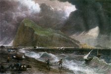 The Rock of Gibraltar, as seen from the bay side, 20th century
