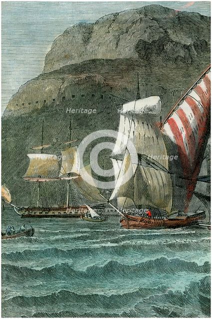The Rock of Gibraltar, c1880. Artist: Unknown