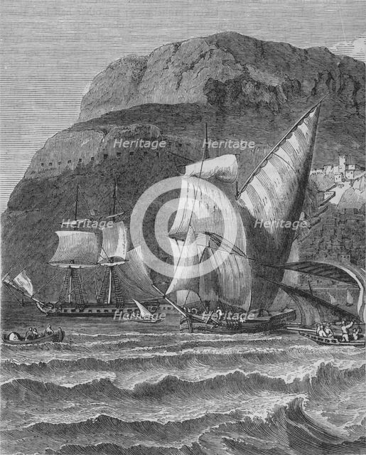 'The Rock of Gibraltar', c1880. Artist: Unknown.