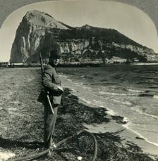 The Rock of Gibraltar, Great Britain's Stronghold at the Tip of Spain c1930s. Creator: Unknown