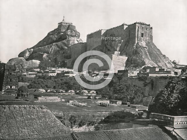 The Rock seen from the north, Trichinopoly, India, 1895.  Creator: Unknown.