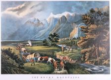 The Rocky Mountains c1834-c1876. Artist: Frances Flora Bond Palmer