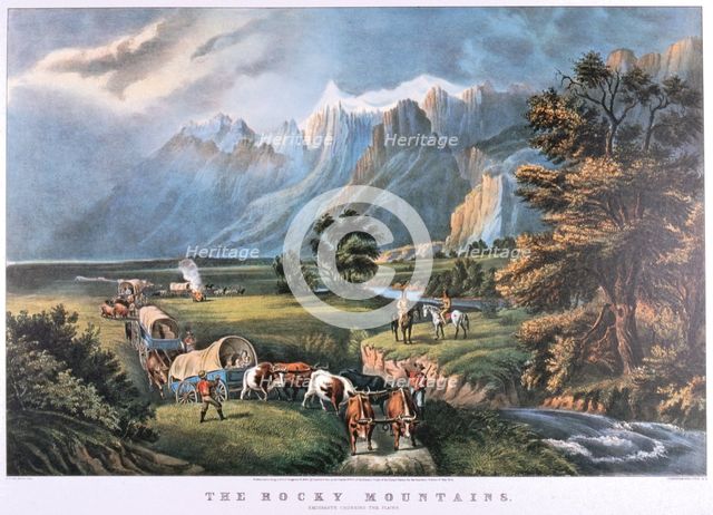'The Rocky Mountains', c1834-c1876. Artist: Frances Flora Bond Palmer