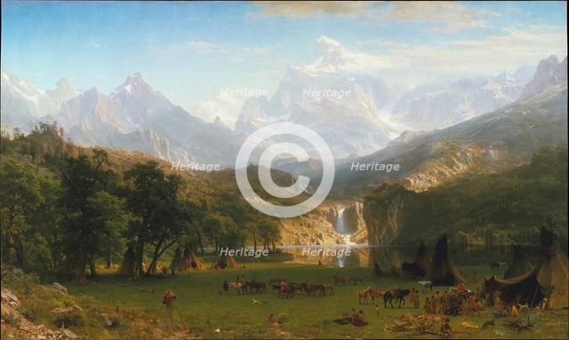 The Rocky Mountains, Lander's Peak, 1863. Creator: Albert Bierstadt.