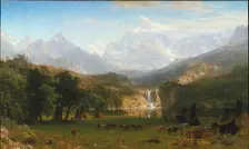The Rocky Mountains, Lander's Peak, 1863. Creator: Albert Bierstadt
