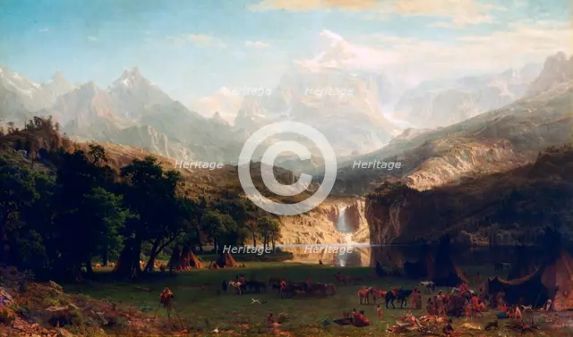'The Rocky Mountains, Lander's Peak', 1863. Artist: Albert Bierstadt