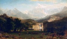 The Rocky Mountains, Lander's Peak 1863. Artist: Albert Bierstadt