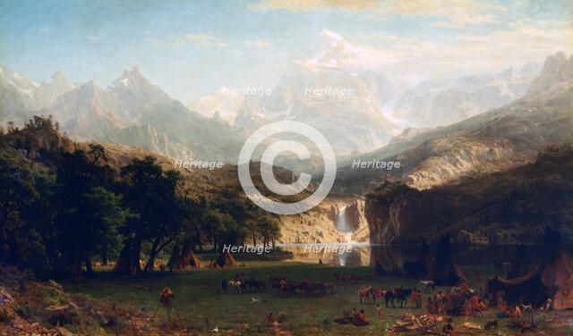 'The Rocky Mountains, Lander's Peak', 1863. Artist: Albert Bierstadt
