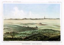 The Rocky Mountains, looking westward, USA, 1856.Artist: John Mix Stanley