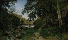 The Rocky Path in the Morvan (Chemin des roches dans le Morvan), 1869. Creator: Henri-Joseph Harpignies