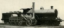 The Rocket Contrasted with the Lost Type of 4-4-0 c1930. Creator: Unknown