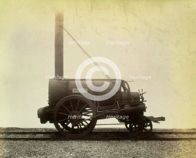 The 'Rocket', locomotive designed by George Stephenson in 1829, c1905. Creator: Unknown.